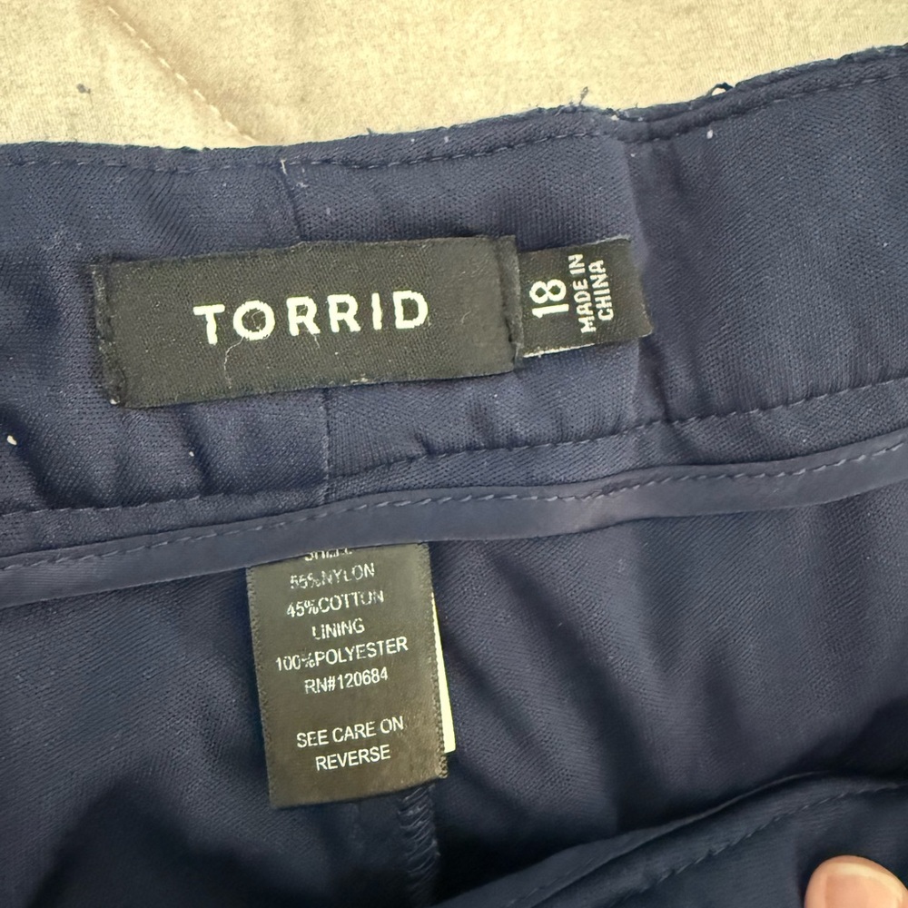 Torrid Deep Blue Shorts - Picture 3 of 3